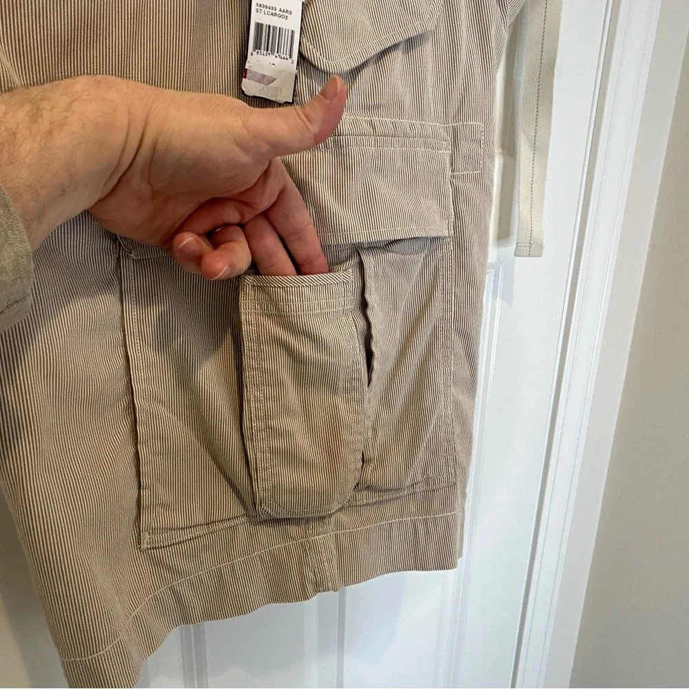Polo Ralph Lauren Shorts Men's Seersucker Cargo Military Paratrooper NWT 40 - Picture 15 of 16